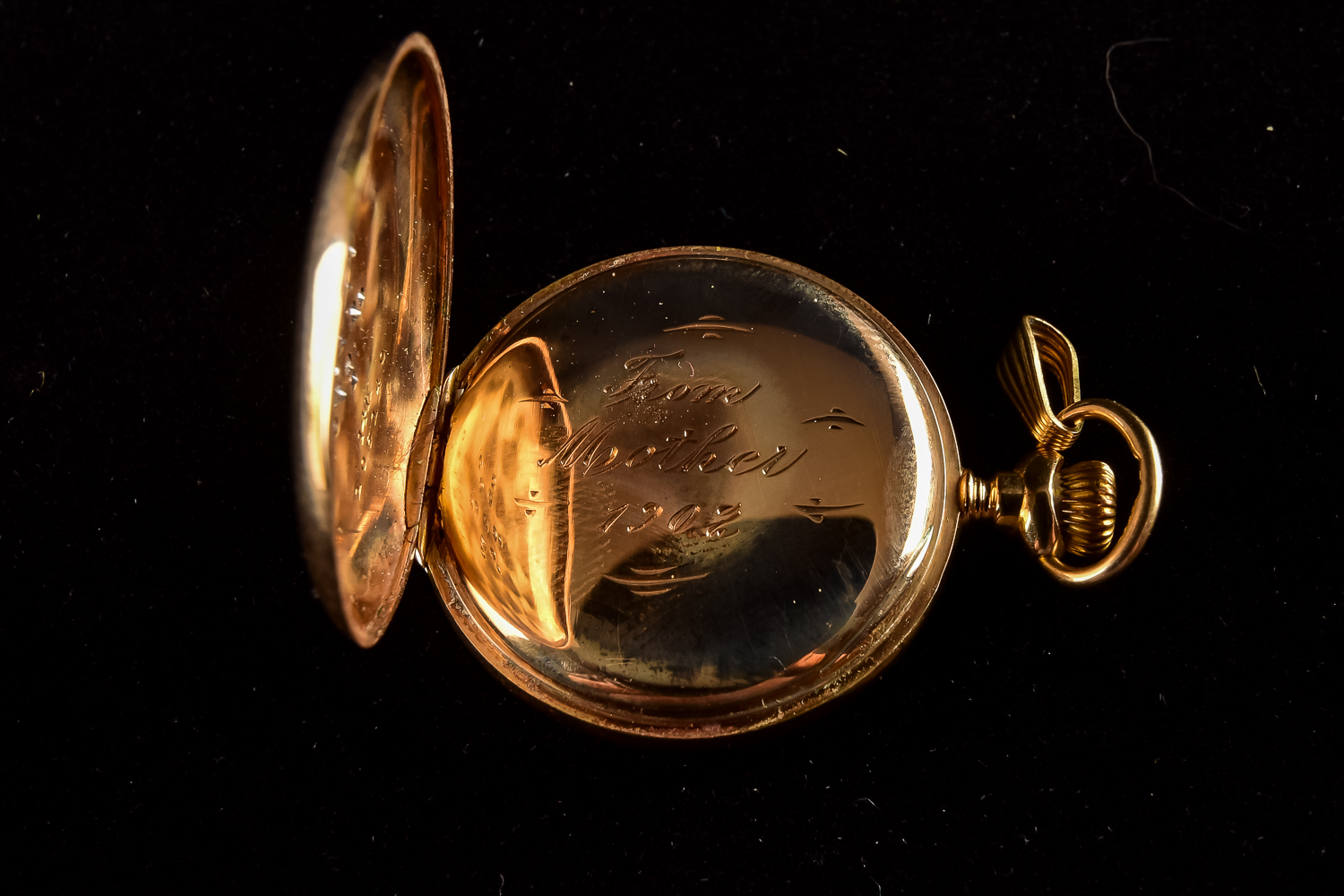 Gold and Diamond Waltham Pocket Watch