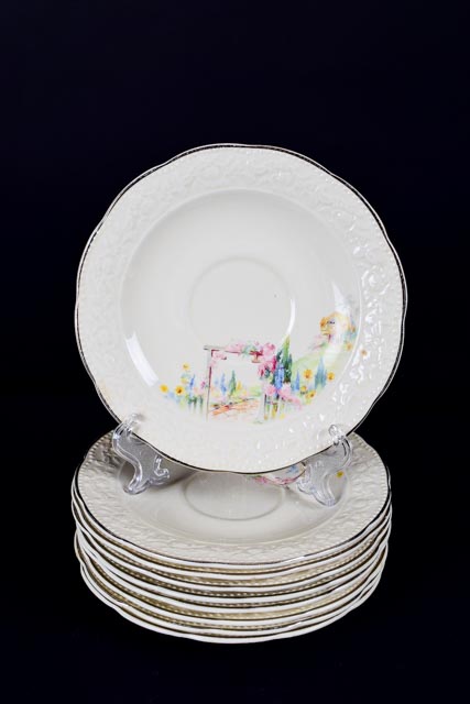 Antique Edwin M. Knowles "Cremelace" China