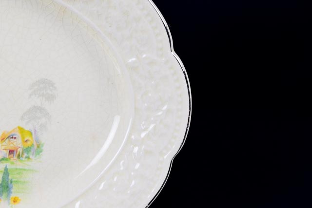 Antique Edwin M. Knowles "Cremelace" China