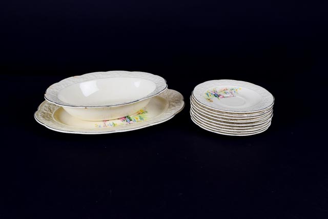 Antique Edwin M. Knowles "Cremelace" China