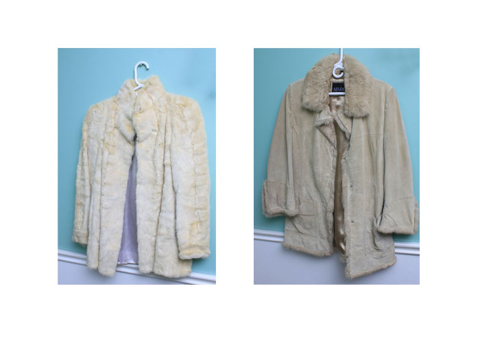 Vintage Ladies' Suede Coat and a Faux Fur Coat
