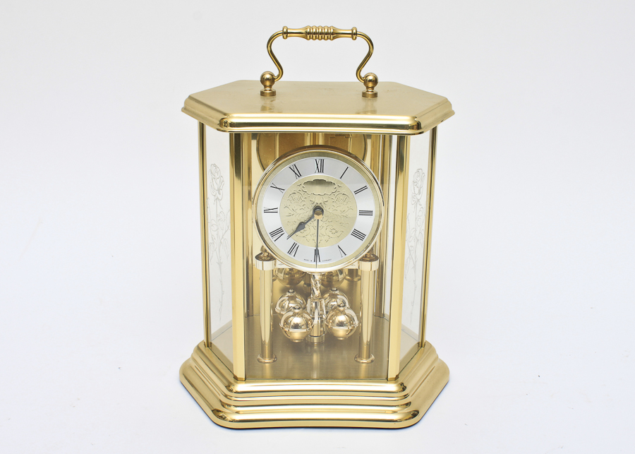 Vintage Brass Anniversary Clock Made in West Germany