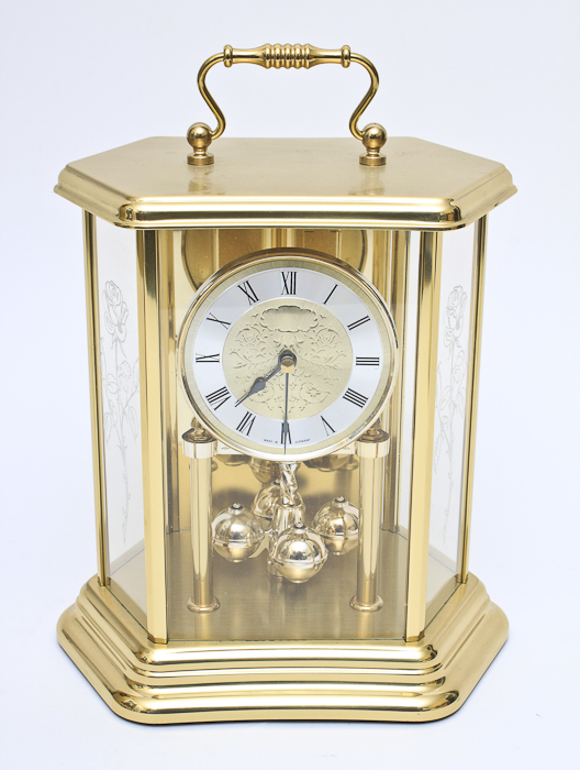 Vintage Brass Anniversary Clock Made in West Germany