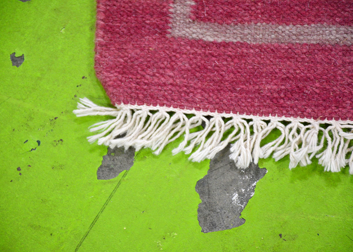 Handmade Dhurrie Indian Rug Runner With Fringe