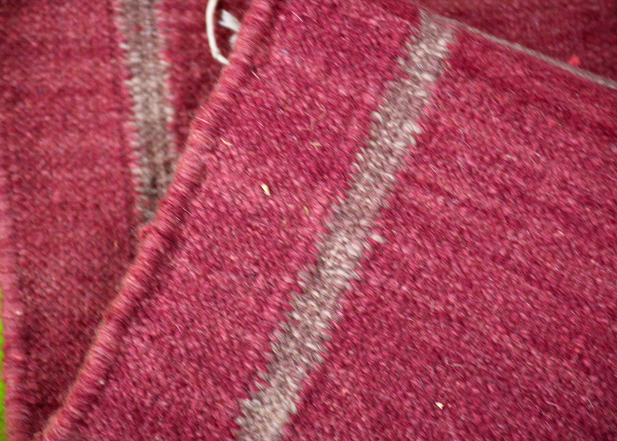 Handmade Dhurrie Indian Rug Runner With Fringe