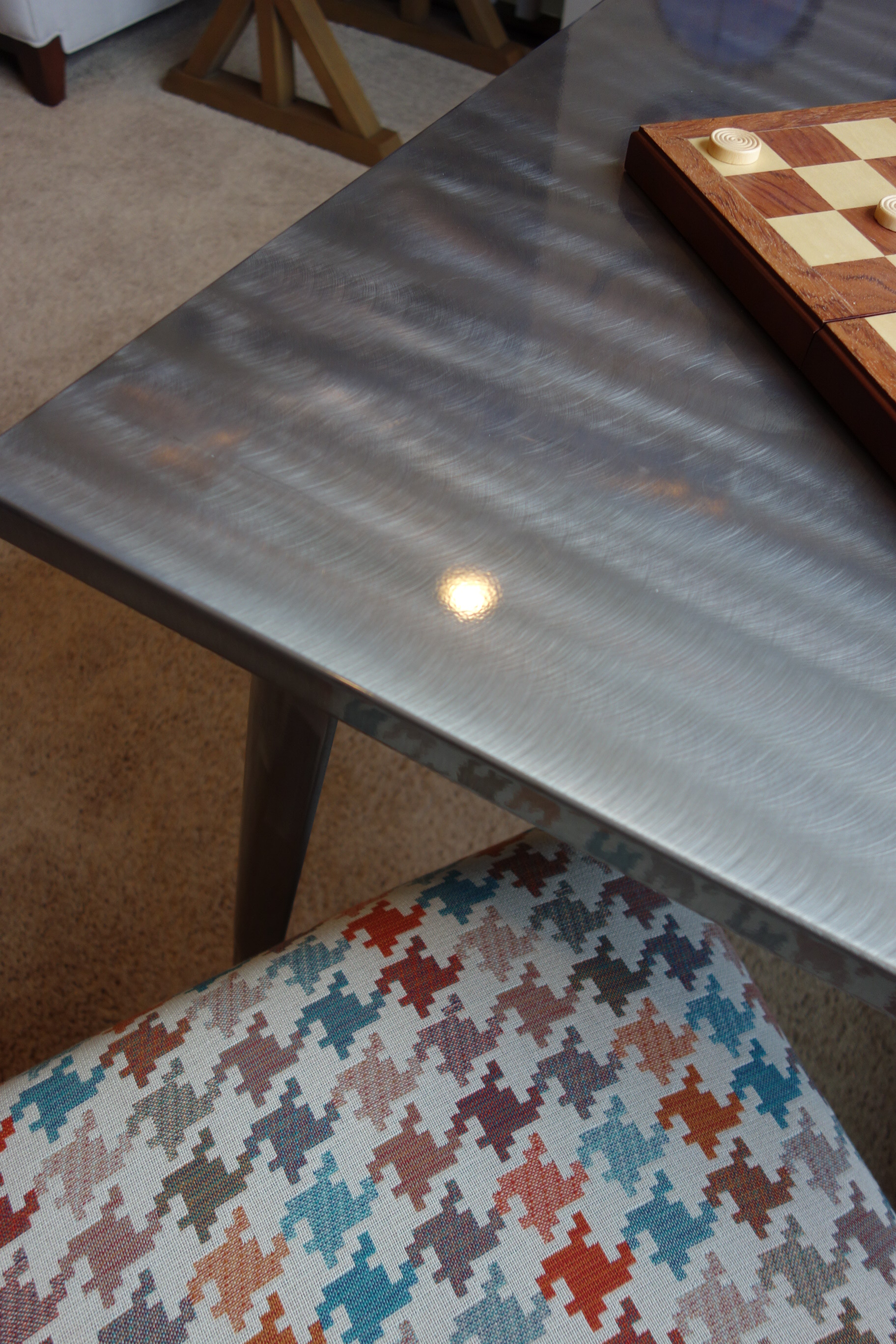 Contemporary Game Table With Two Chairs