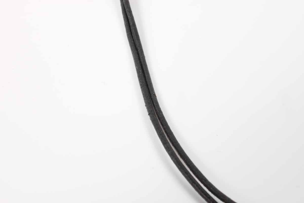 Silpada Designs Sterling Silver and Leather Disc Necklace