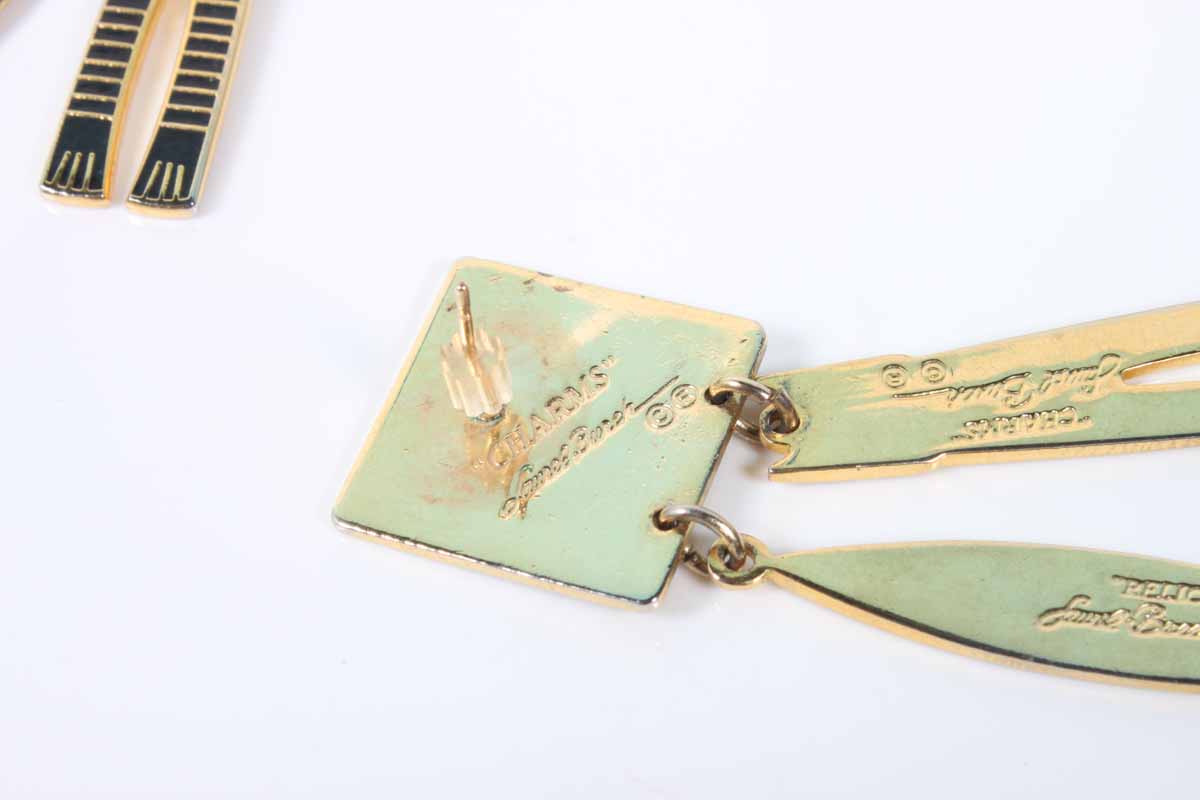 Pair of Laurel Burch Feline Earrings