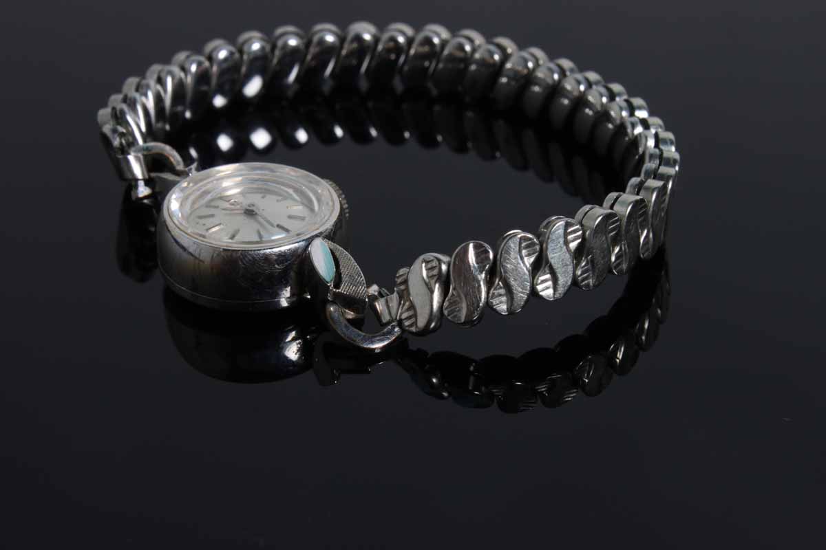 Women's 14K White Gold Omega Watch