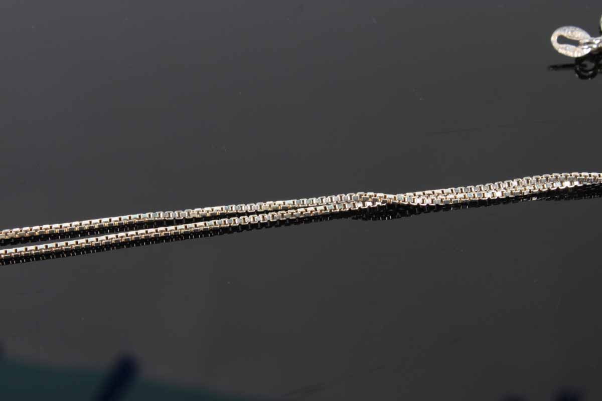 Sterling Silver Necklace with Locket Box Pendant