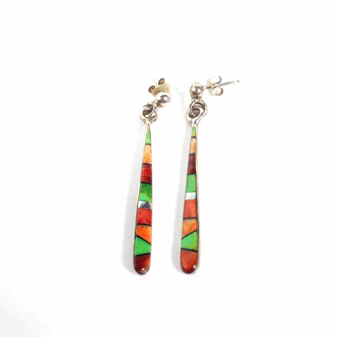 Pair of Sterling Silver Southwestern Style Earrings