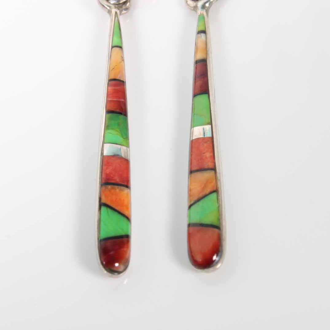 Pair of Sterling Silver Southwestern Style Earrings