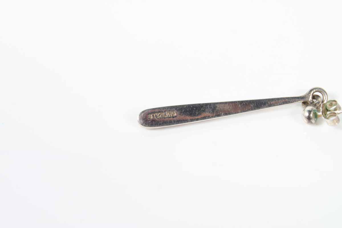 Pair of Sterling Silver Southwestern Style Earrings