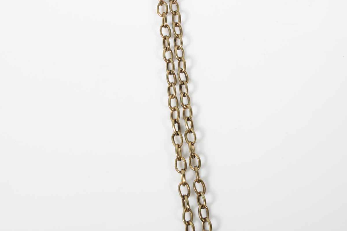 Brushed Brass Carnelian Elephant Necklace