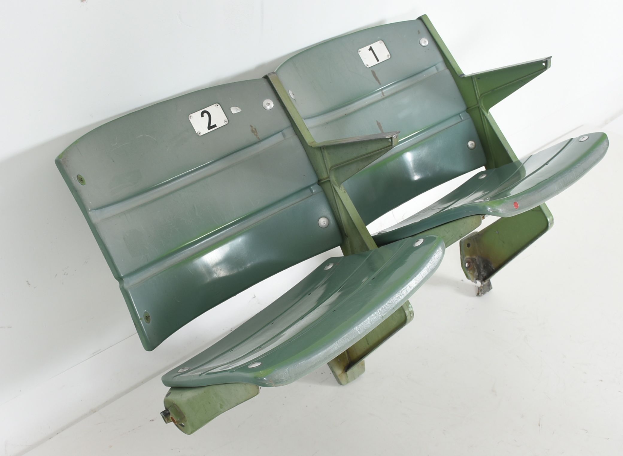 Two Green Riverfront Stadium Seats