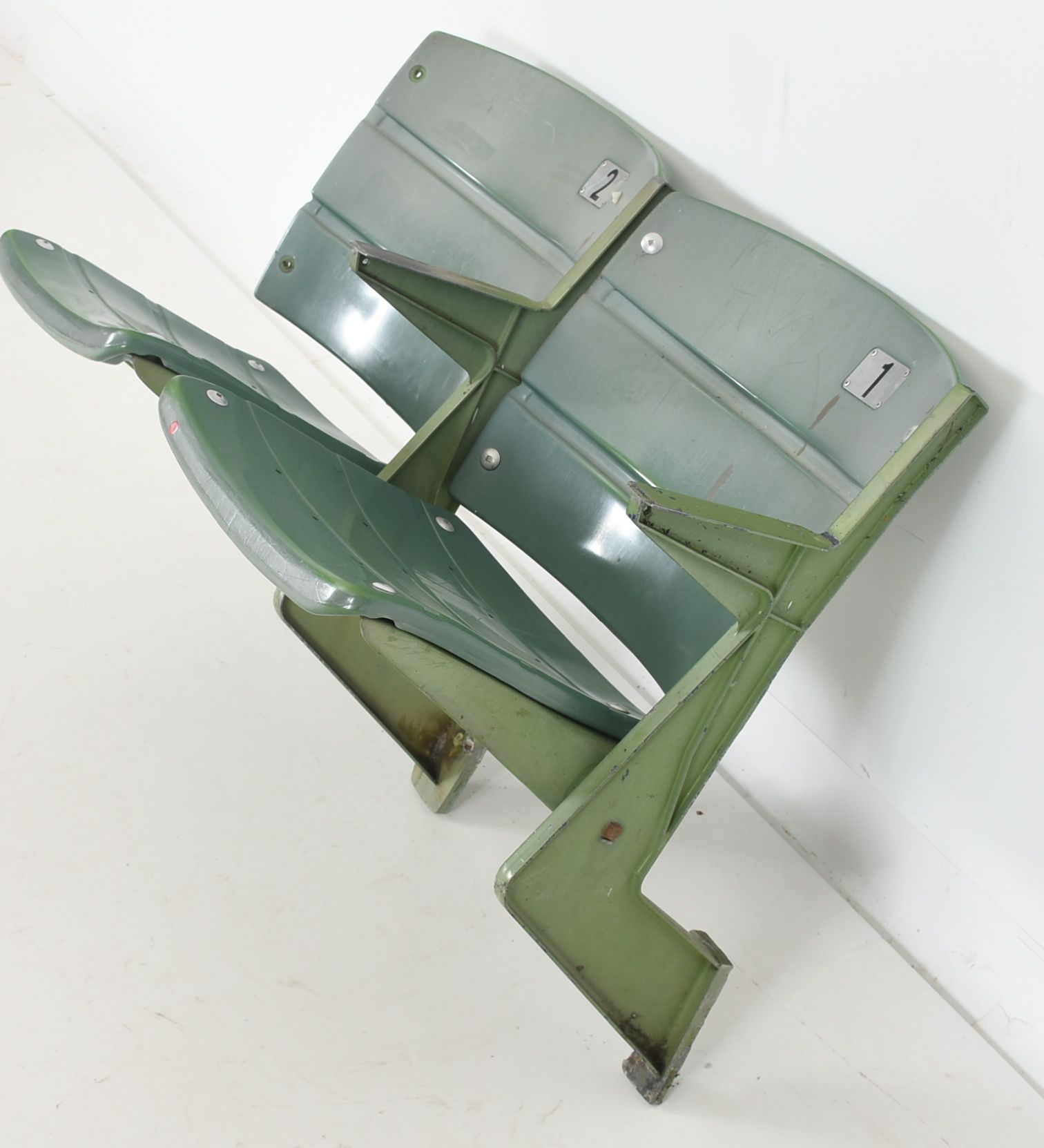 Two Green Riverfront Stadium Seats