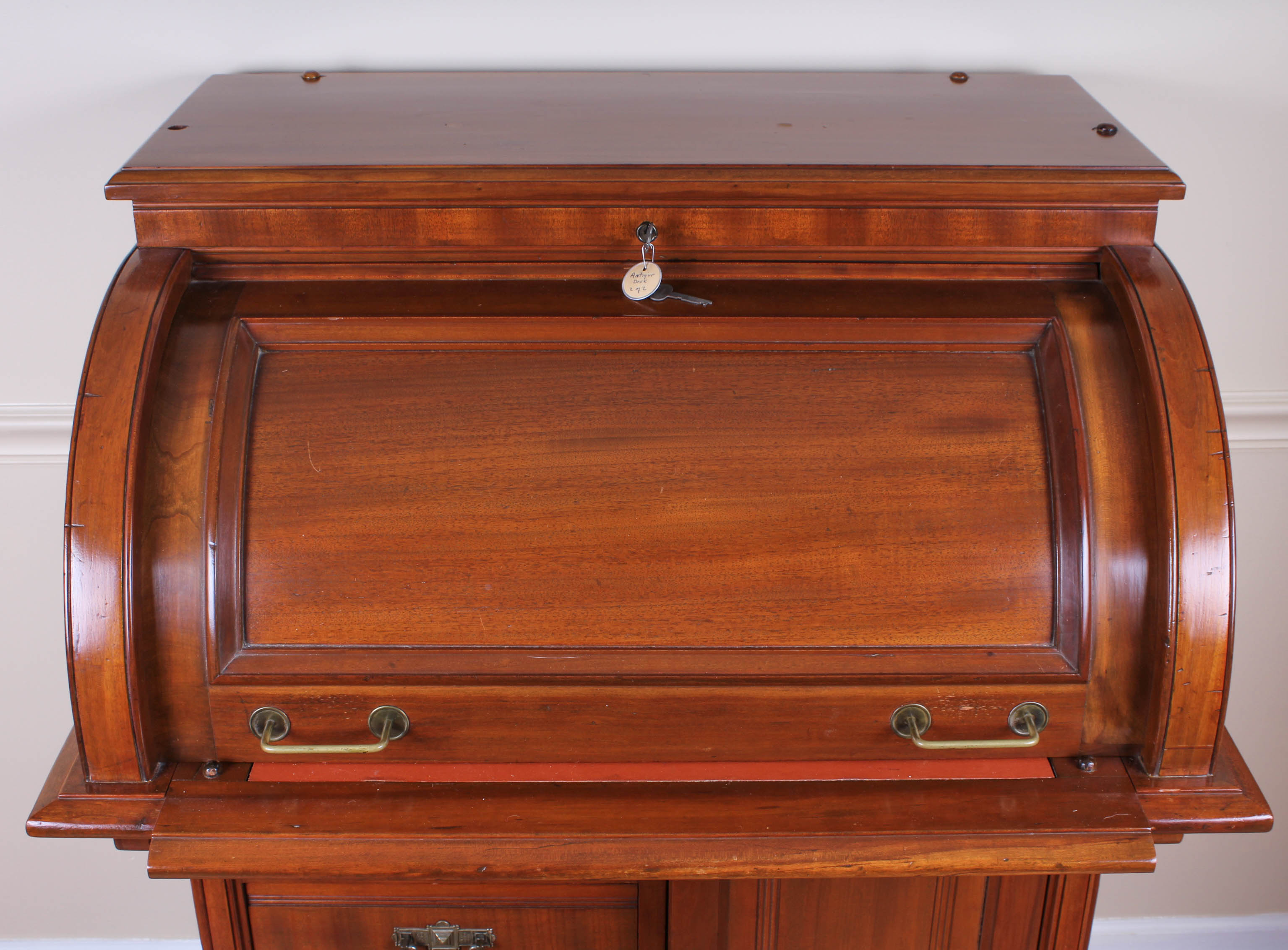 Antique Walnut Roll Top Desk