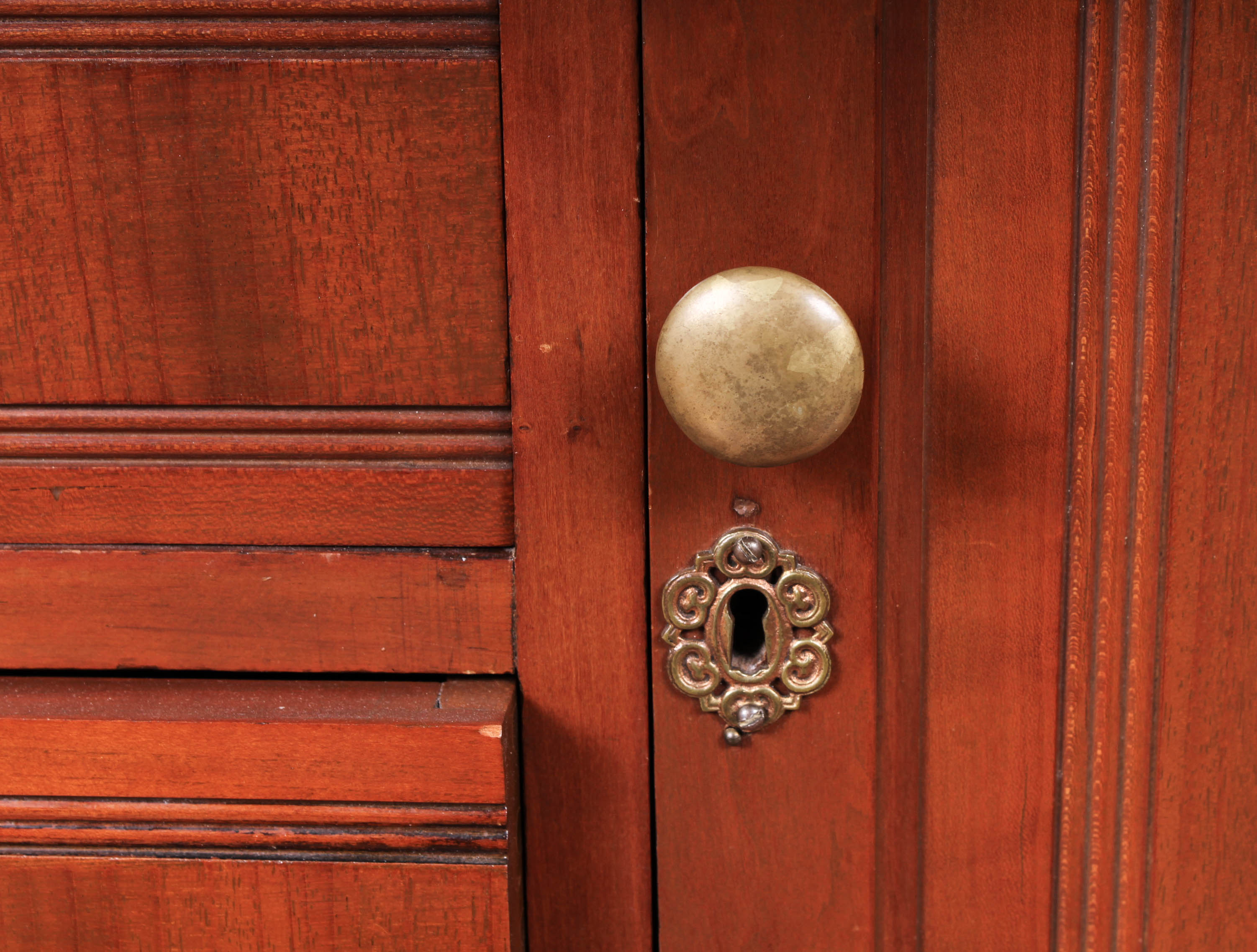 Antique Walnut Roll Top Desk