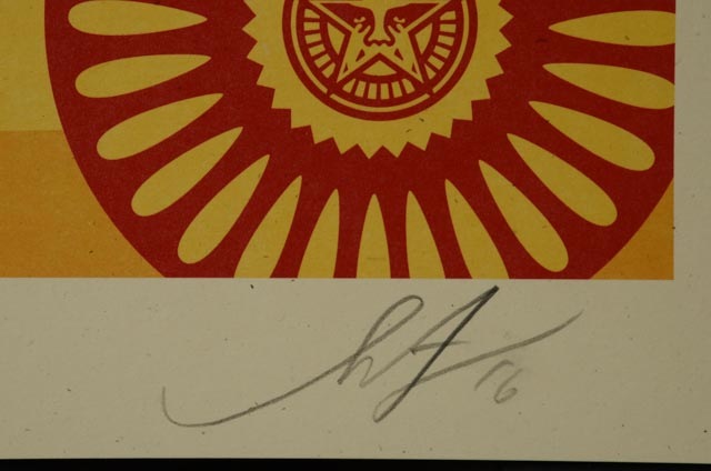 Shepard Fairey "Obey 3 Face Collage" Signed Giclee on Paper Set