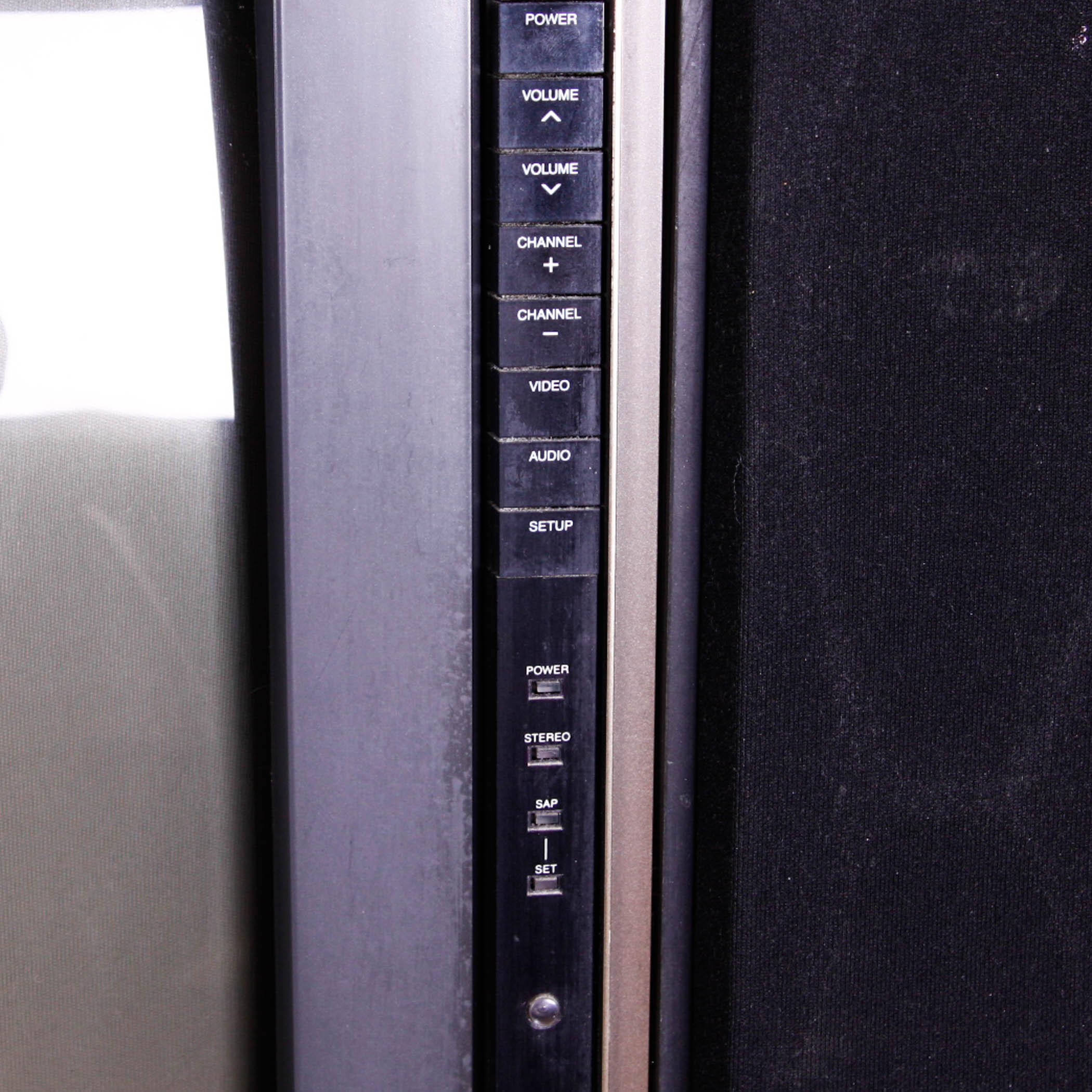 Vintage RCA Wood Tube Television and Accessories