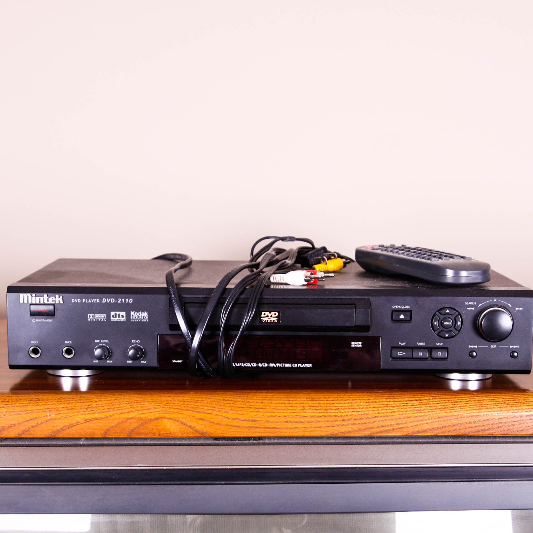 Vintage RCA Wood Tube Television and Accessories