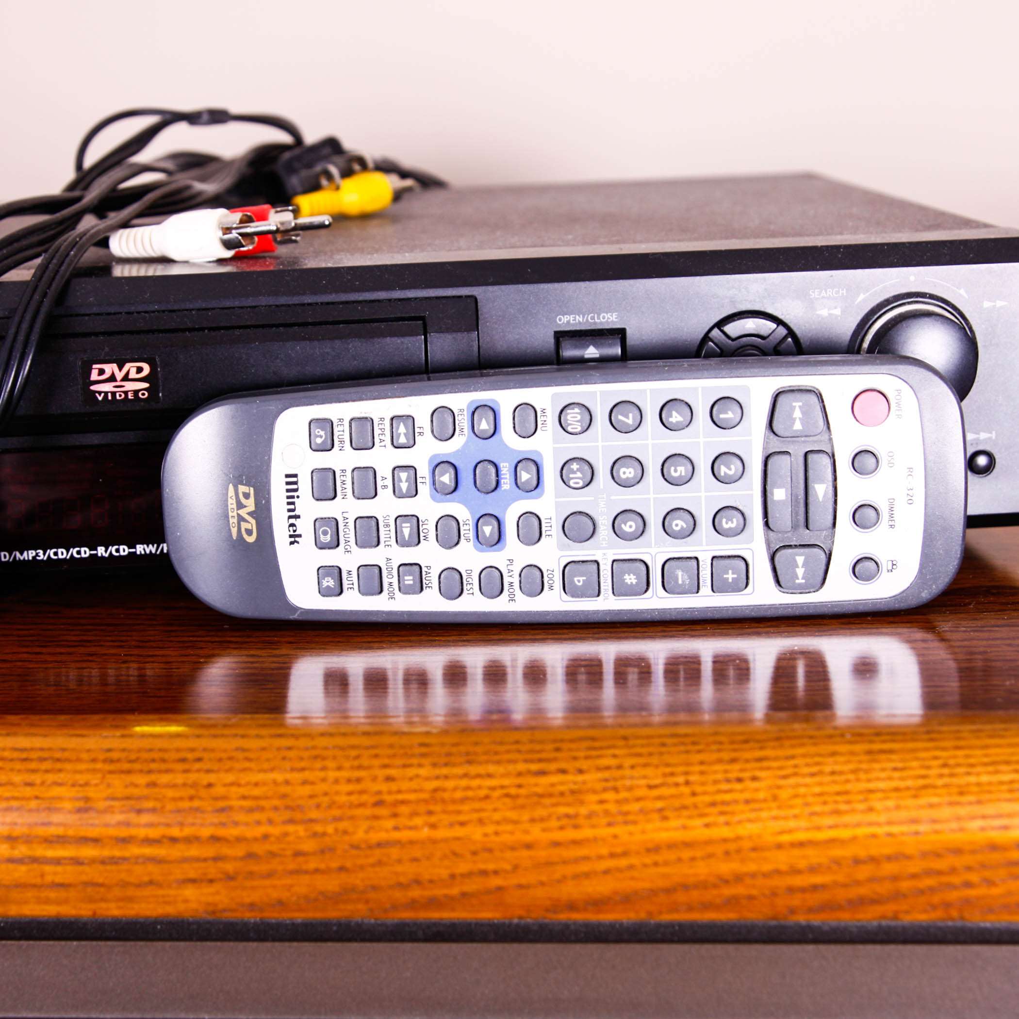 Vintage RCA Wood Tube Television and Accessories