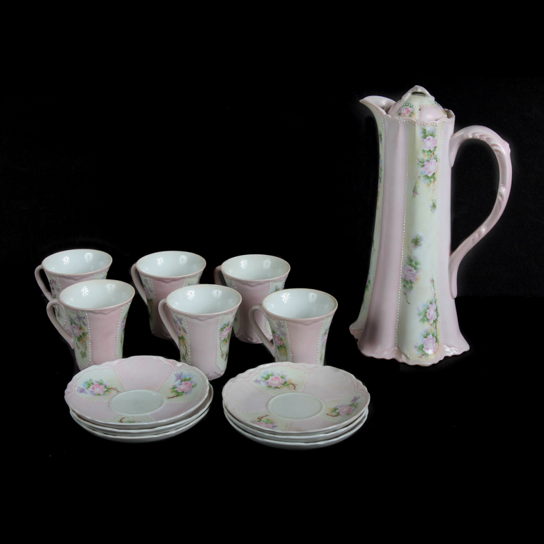 Vintage Handpainted Ceramic Tea Set