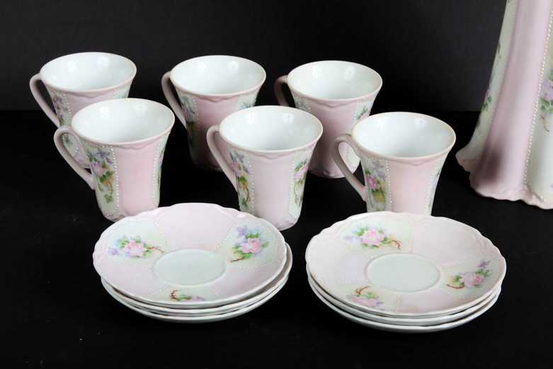 Vintage Handpainted Ceramic Tea Set