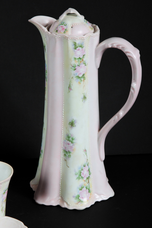 Vintage Handpainted Ceramic Tea Set