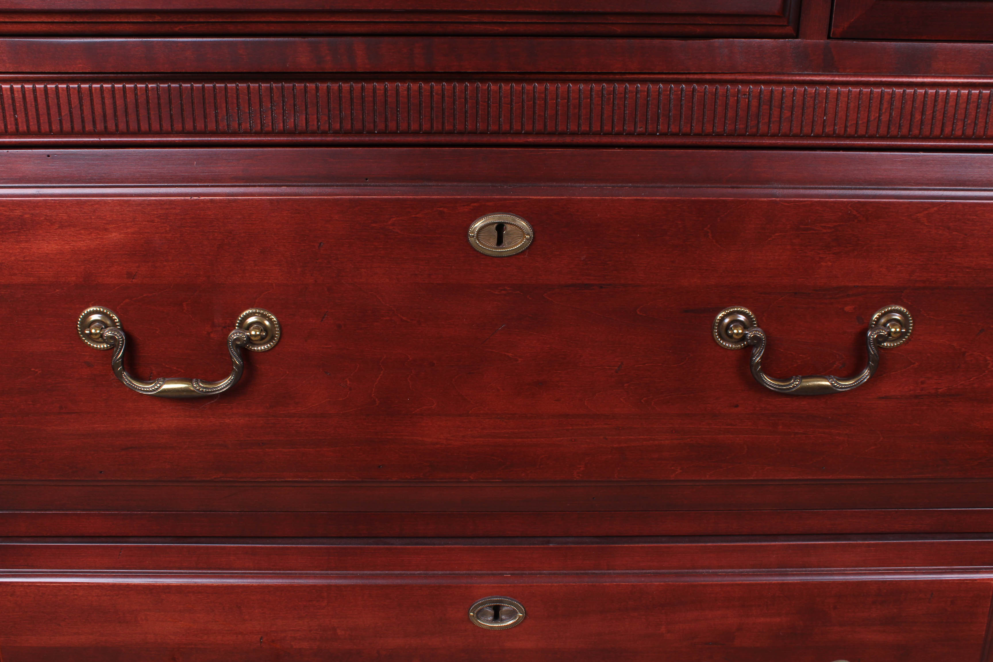 Durham Furniture Cherry Finish Dresser with Mirror