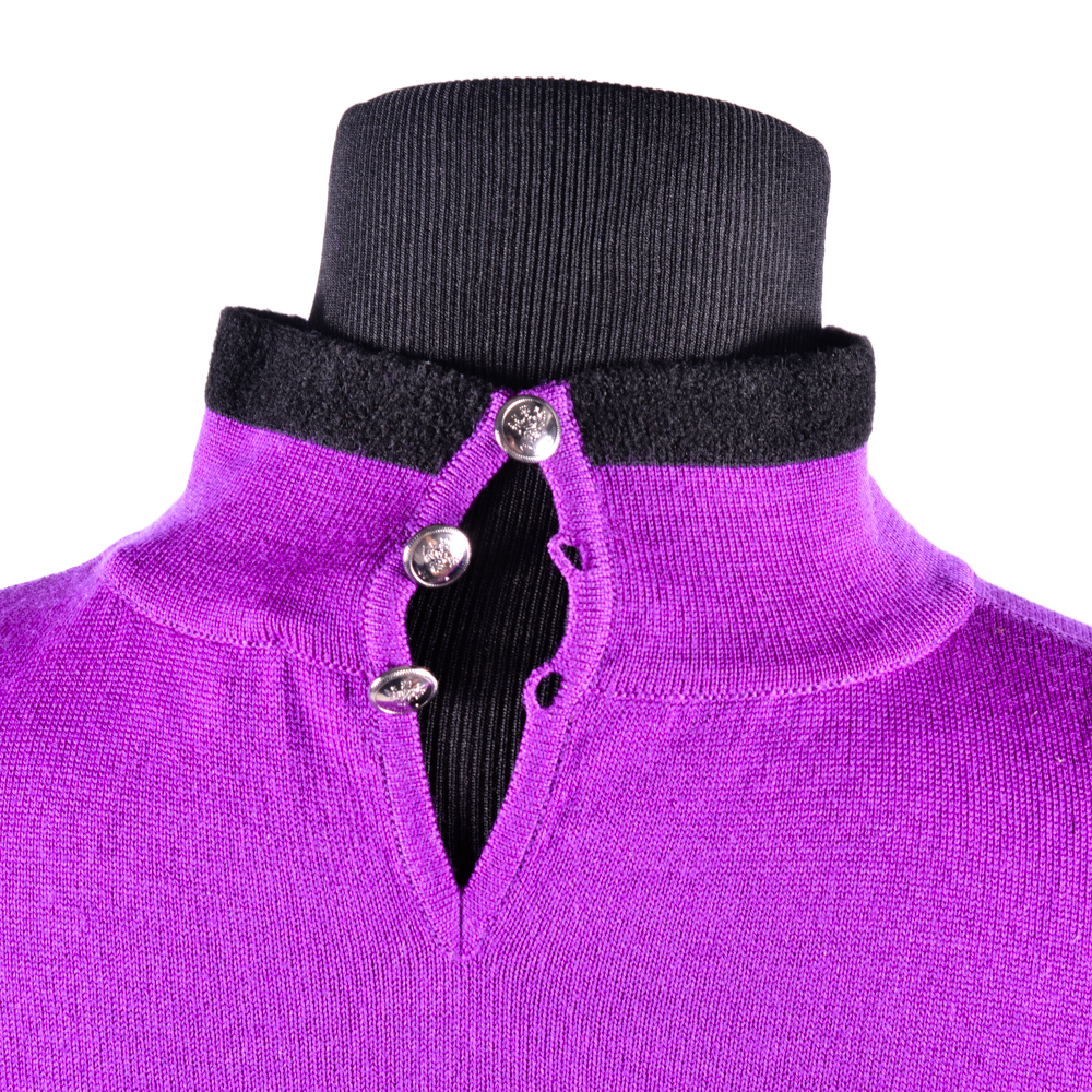 Escada Margaretha Ley Purple Cardigan and Shirt