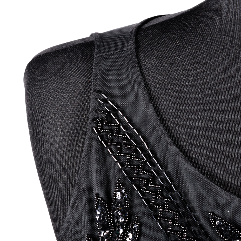 Escada Black Beaded Top