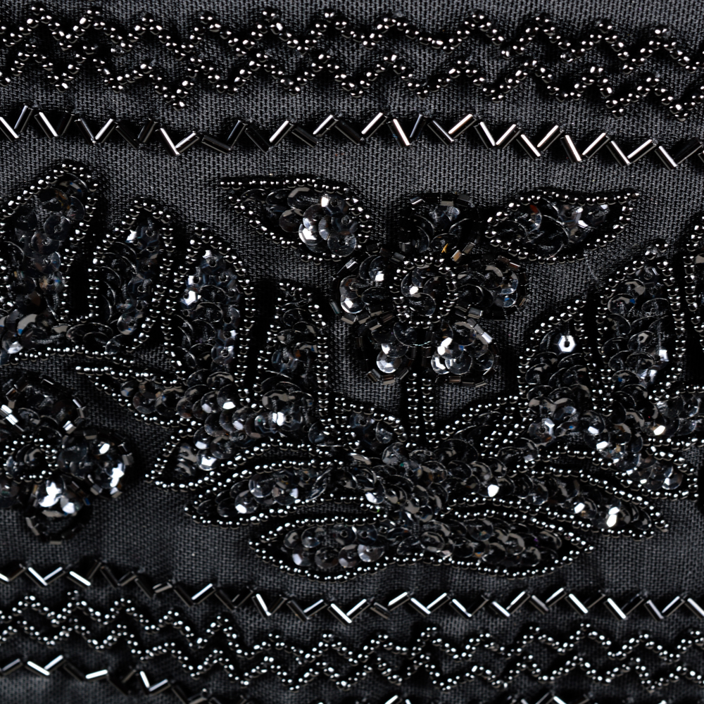 Escada Black Beaded Top