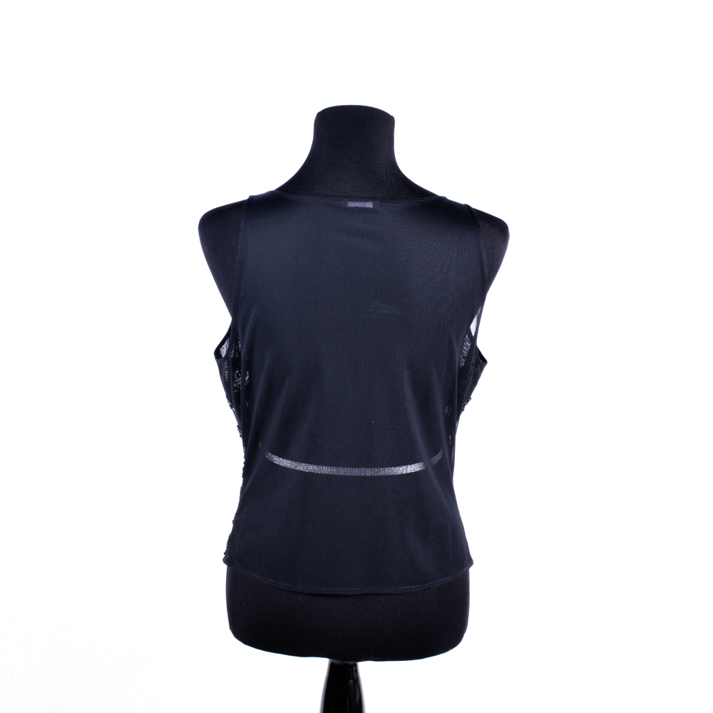 Escada Black Beaded Top