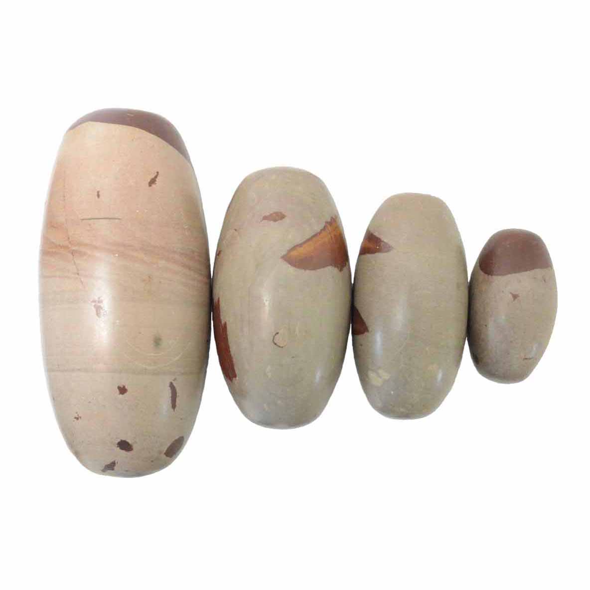 Quartet of Shiva Lingham Sacred Stones