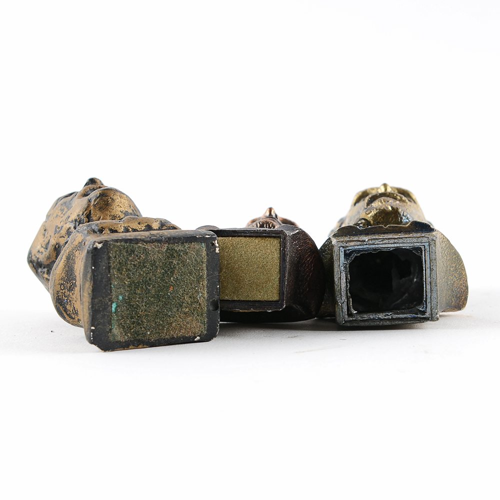 Miniature Bronzed Civil War Figure Busts