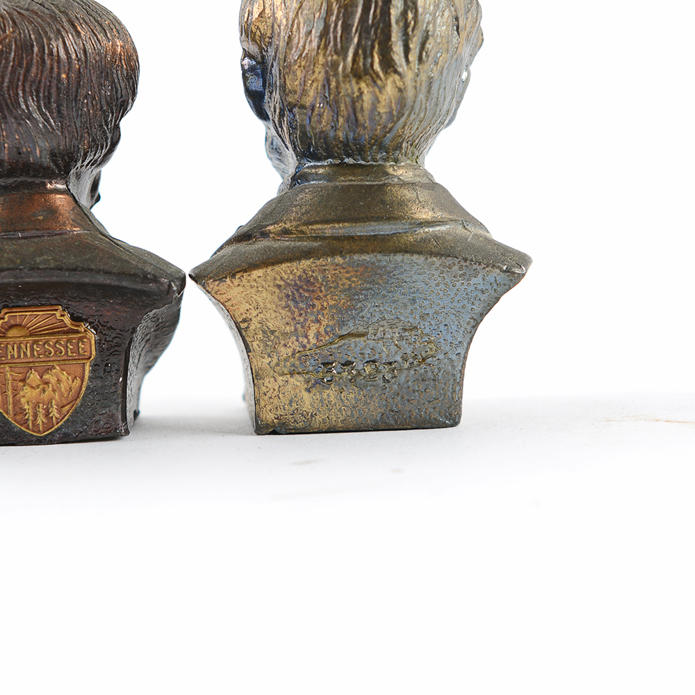 Miniature Bronzed Civil War Figure Busts