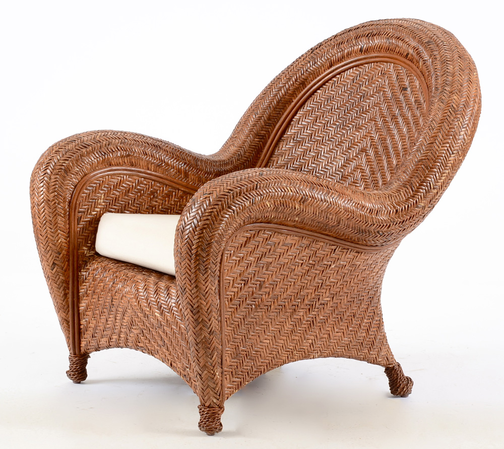 Pair of Pottery Barn Wicker Chairs