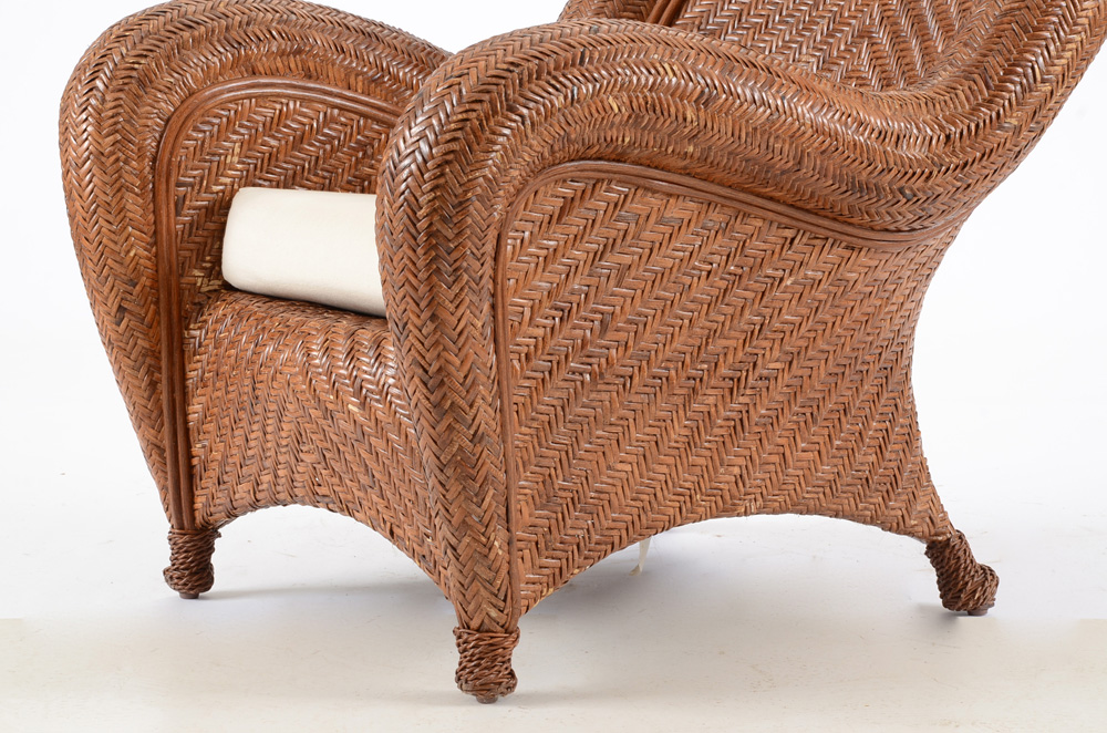 Pair of Pottery Barn Wicker Chairs