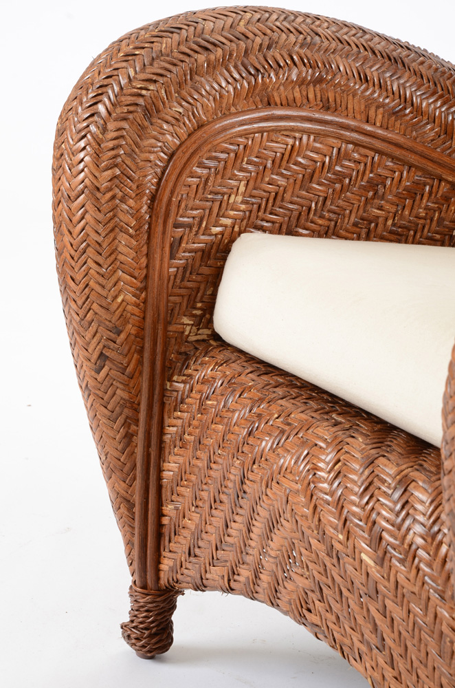 Pair of Pottery Barn Wicker Chairs