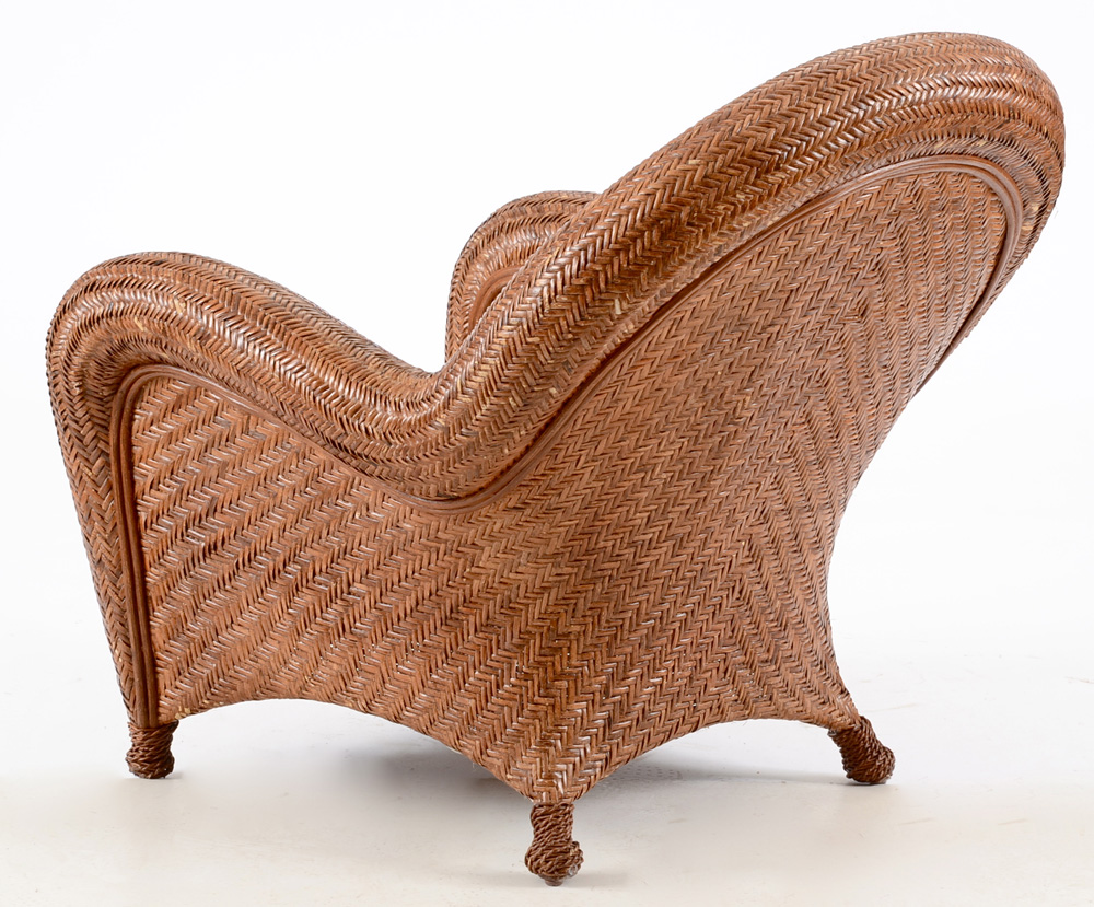 Pair of Pottery Barn Wicker Chairs