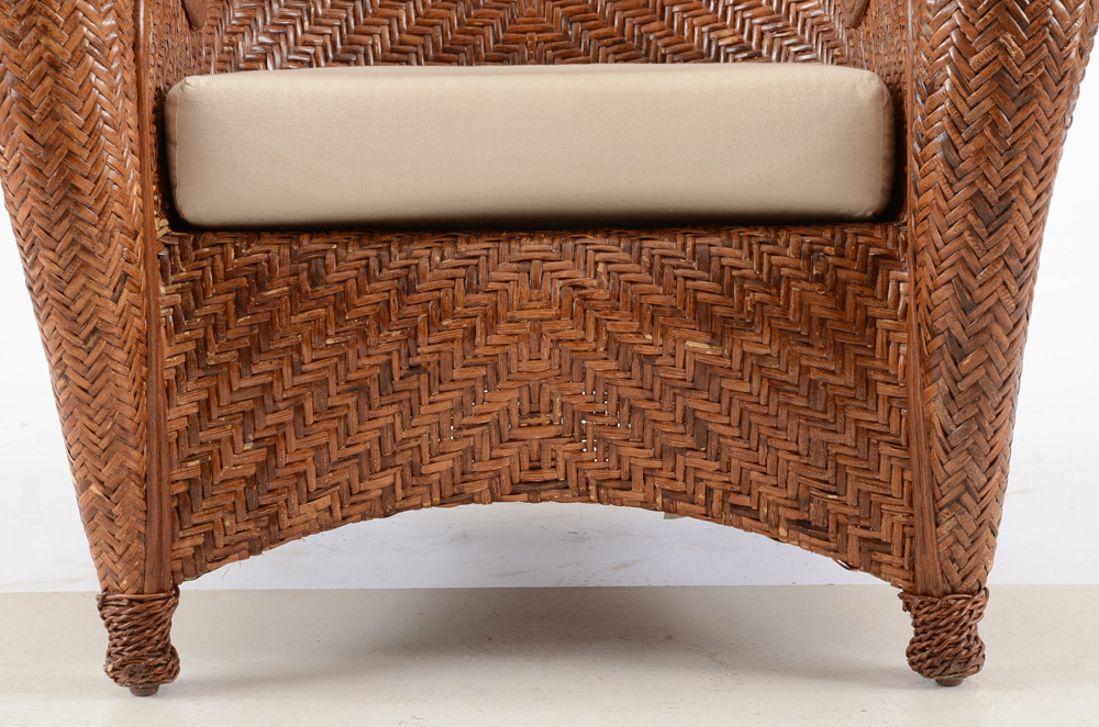 Pair of Pottery Barn Wicker Chairs