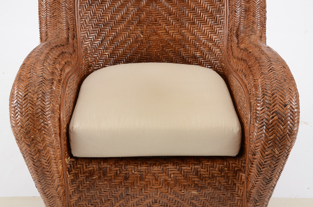 Pair of Pottery Barn Wicker Chairs