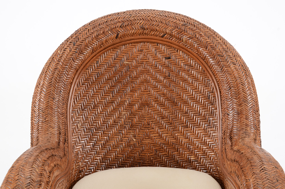 Pair of Pottery Barn Wicker Chairs