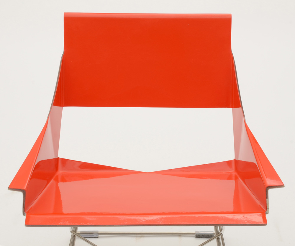 Markamoderna Red Enameled Metal Chair