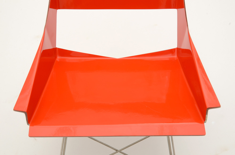 Markamoderna Red Enameled Metal Chair