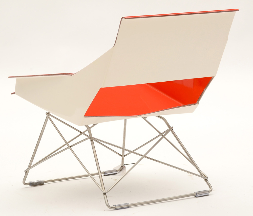 Markamoderna Red Enameled Metal Chair