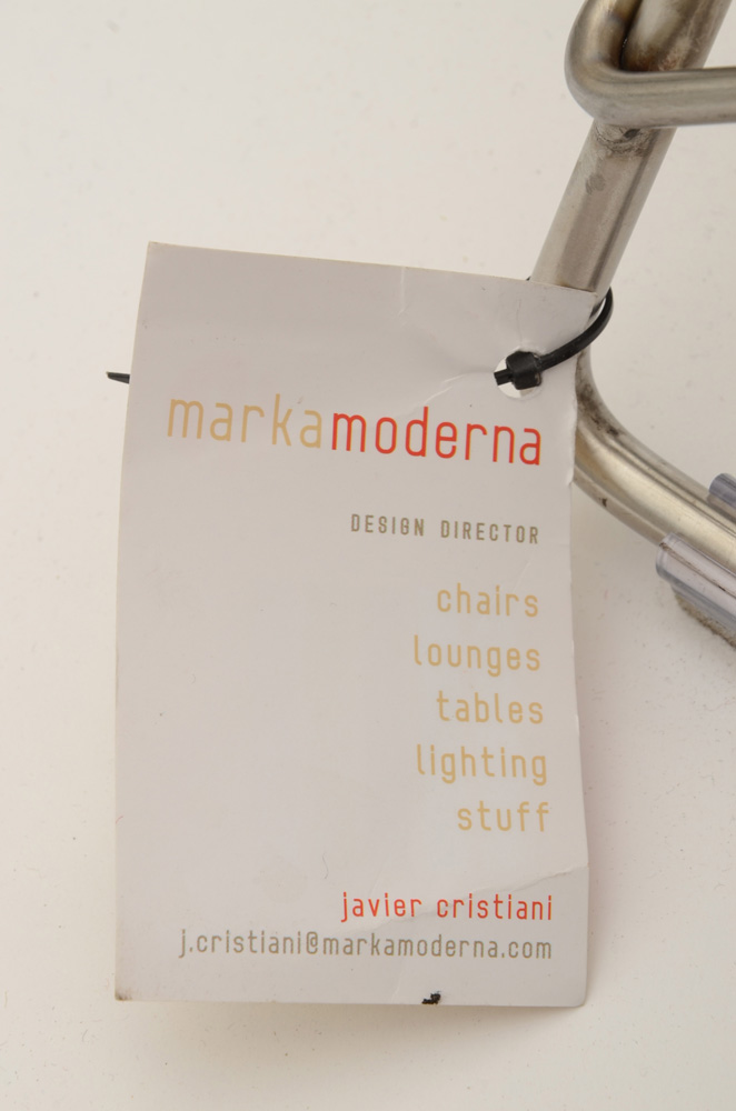 Markamoderna Red Enameled Metal Chair