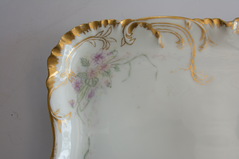 Haviland & Co. Limoges Dresser Tray and Picture Frames