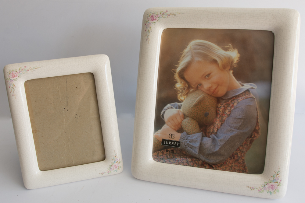 Haviland & Co. Limoges Dresser Tray and Picture Frames